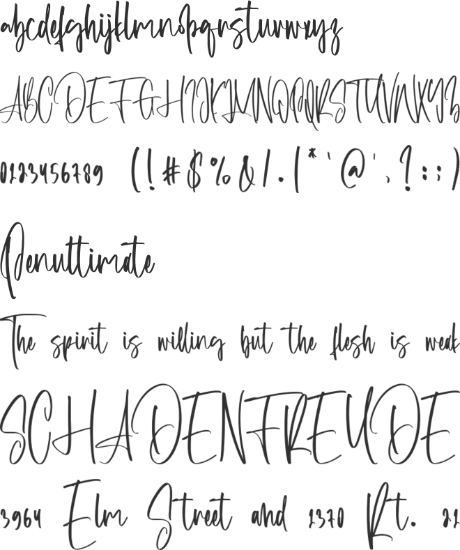 Globetrot font preview