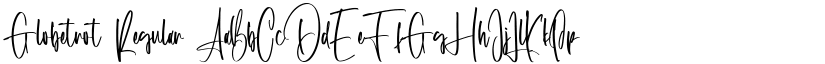 Globetrot Regular font