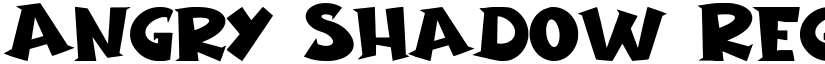 Angry Shadow Regular font