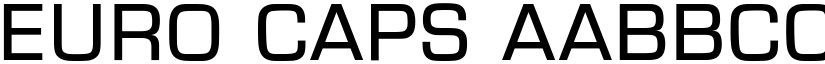 Euro Caps font