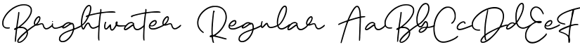 Brightwater Regular font