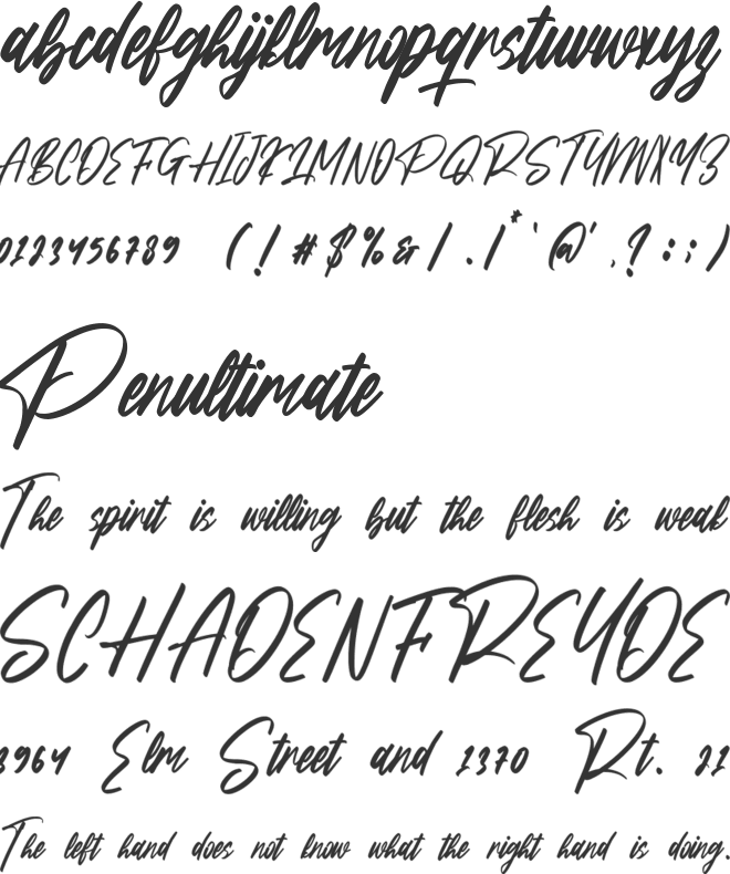 Playlist font preview