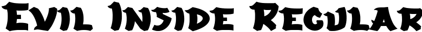 Evil Inside Regular font