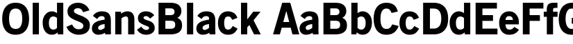 OldSansBlack font