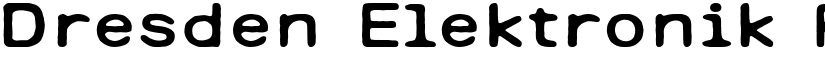 Dresden Elektronik Regular font