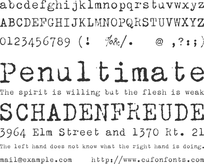 SCM Zephyr Deluxe font preview