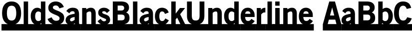 OldSansBlackUnderline font