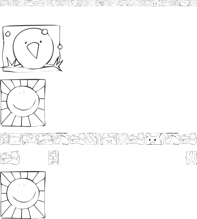 KR Scrappin Squares font preview