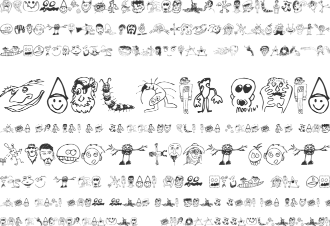 Brian Powers Doodle font preview