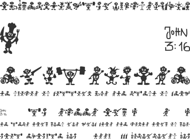 Little Big Man font preview