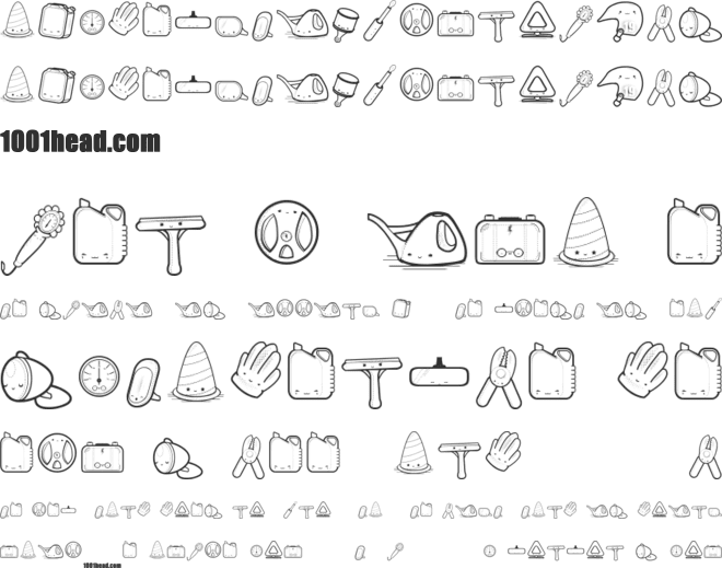 toy kars font preview