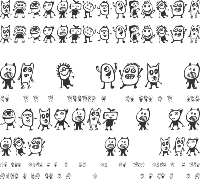 Kinderskizzen font preview
