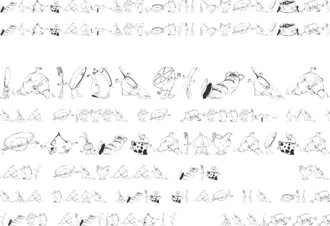 DT No Mickey D font preview