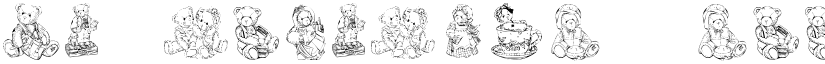 KR Adorable Teddies font download