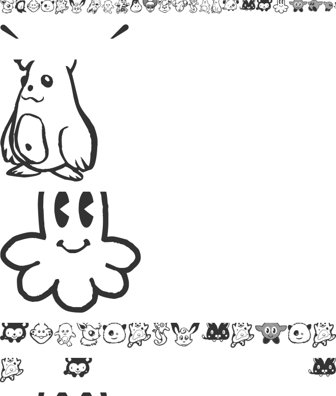 Monstres de Poche font preview