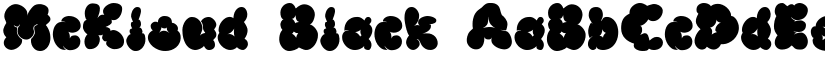 McKloud Black font