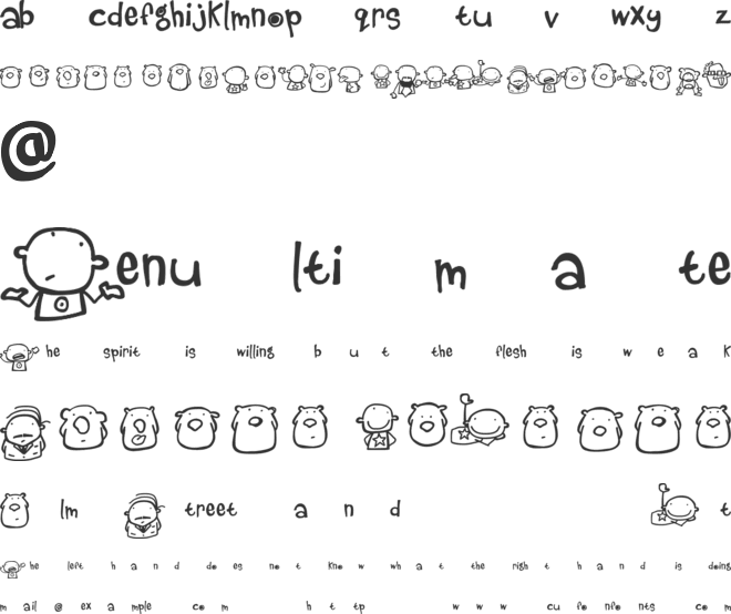 beestings font preview