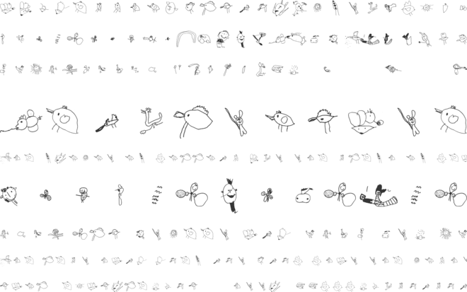 Julidoodles_3yrs_small font preview