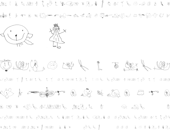 Julidoodles_3yrs_big font preview