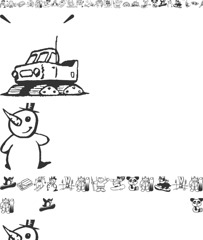 Winter Days font preview