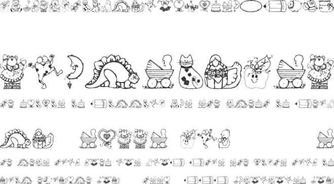 Country Cuties font preview