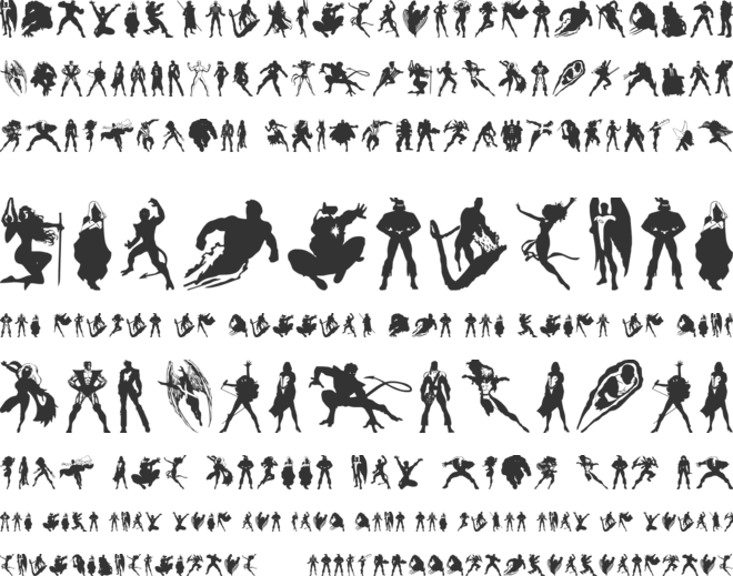 X-Fighters font preview