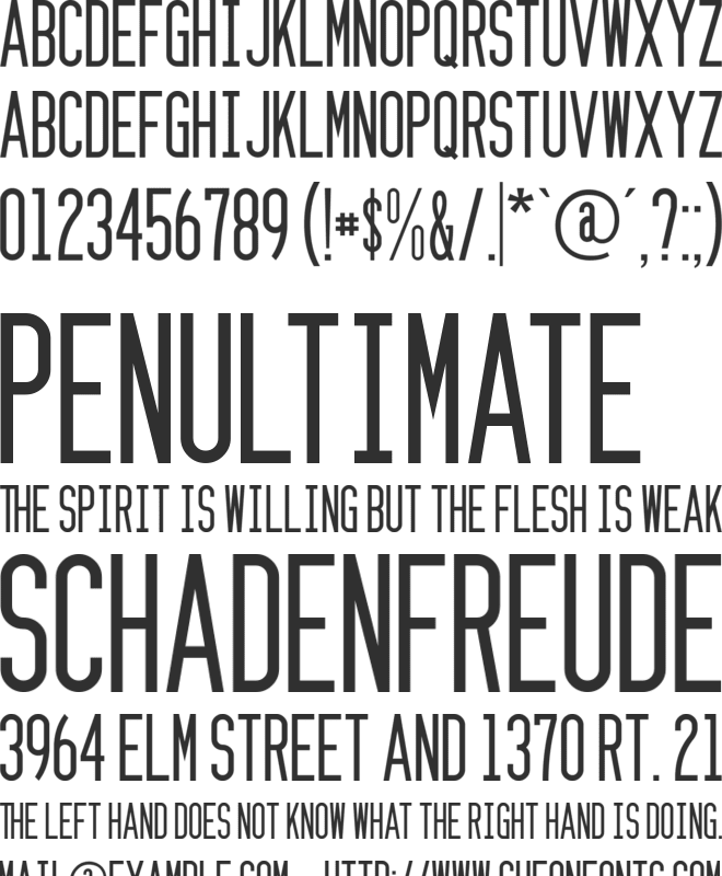 Zzyzx font preview
