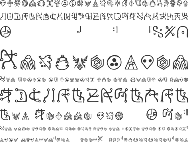 Yuiangel 111 You Cannot Write font preview