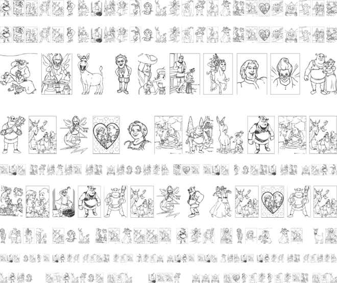 Shrek font preview