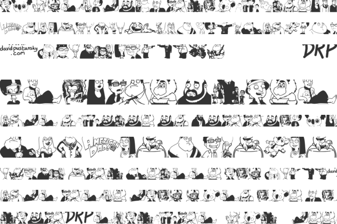 American Dad Good Morning USA font preview