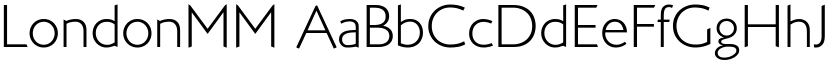 LondonMM font