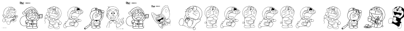 Doraemon slalala Regular font