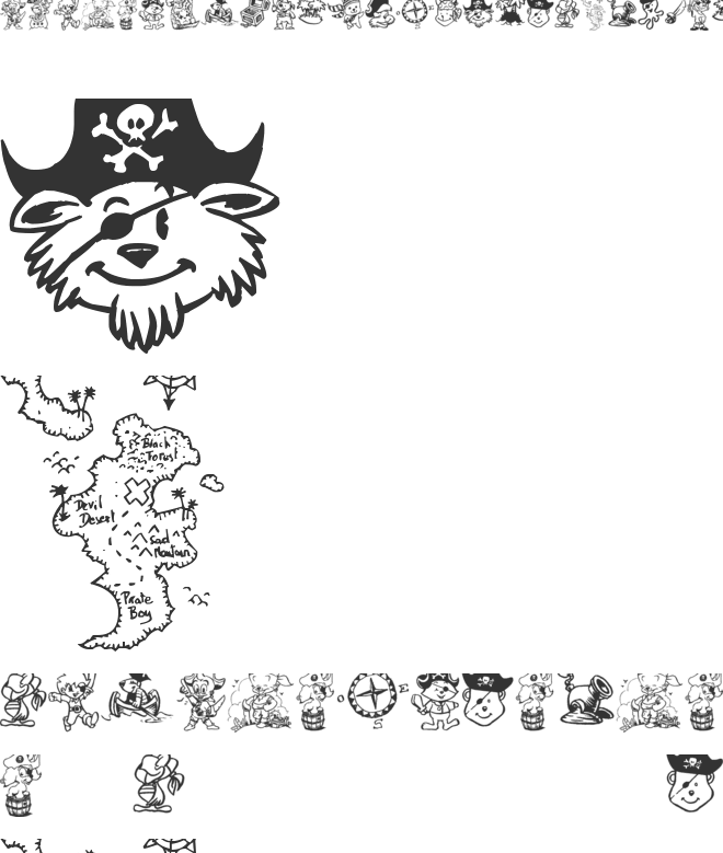 Ptits Pirates font preview