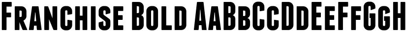 Franchise Bold font
