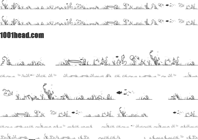 LaLinea Sea font preview