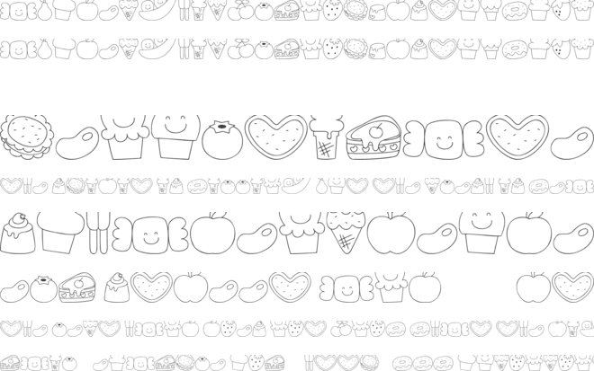 MTF Sweet Dings font preview