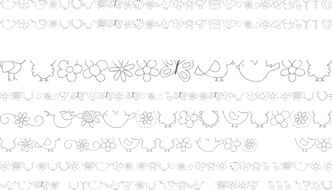 MTF Sweet Nature Dings font preview