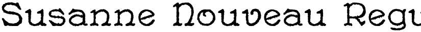 Susanne Nouveau Regular font