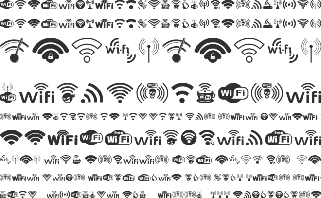 WIFI font preview