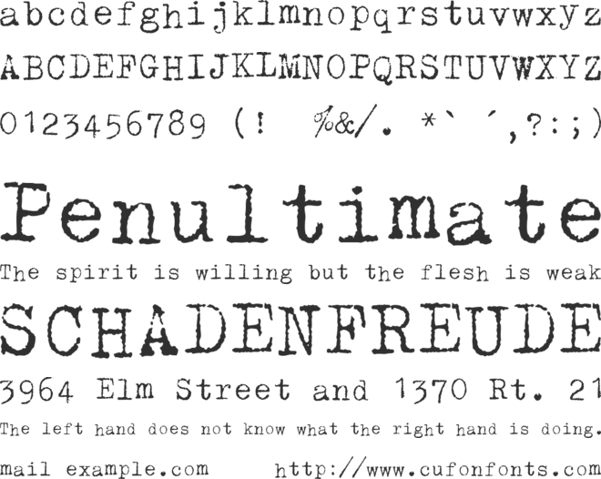 Radio font preview