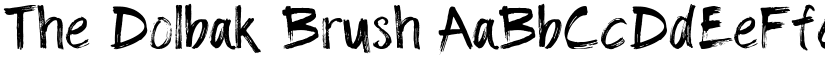 The Dolbak Brush font