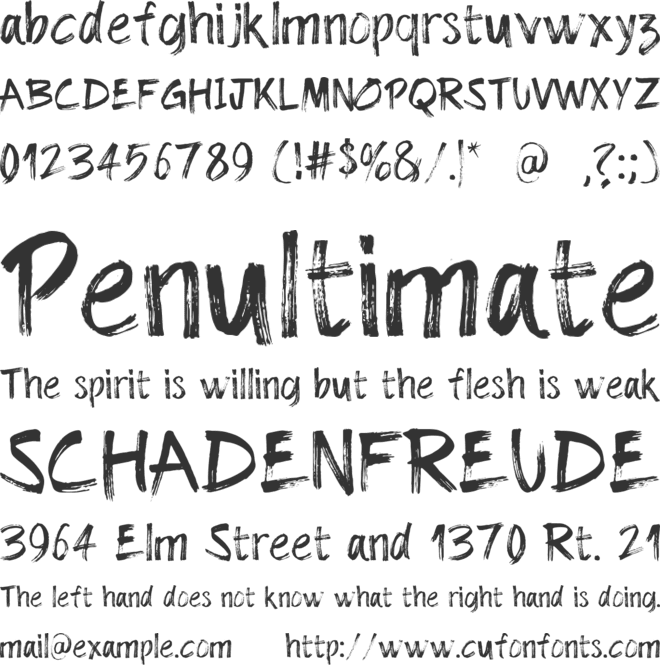 The Dolbak font preview