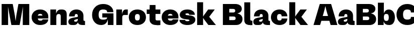Mena Grotesk Black font