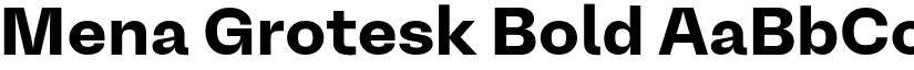 Mena Grotesk Bold font