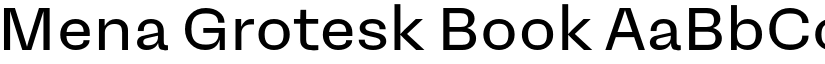 Mena Grotesk Book font