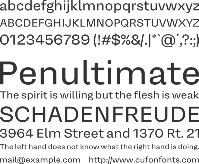 Mena Grotesk font preview