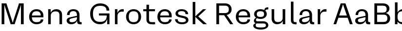 Mena Grotesk Regular font