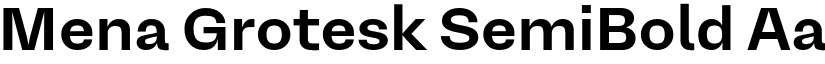 Mena Grotesk SemiBold font