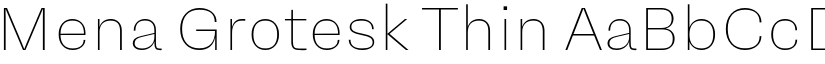 Mena Grotesk Thin font