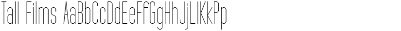 Tall Films font